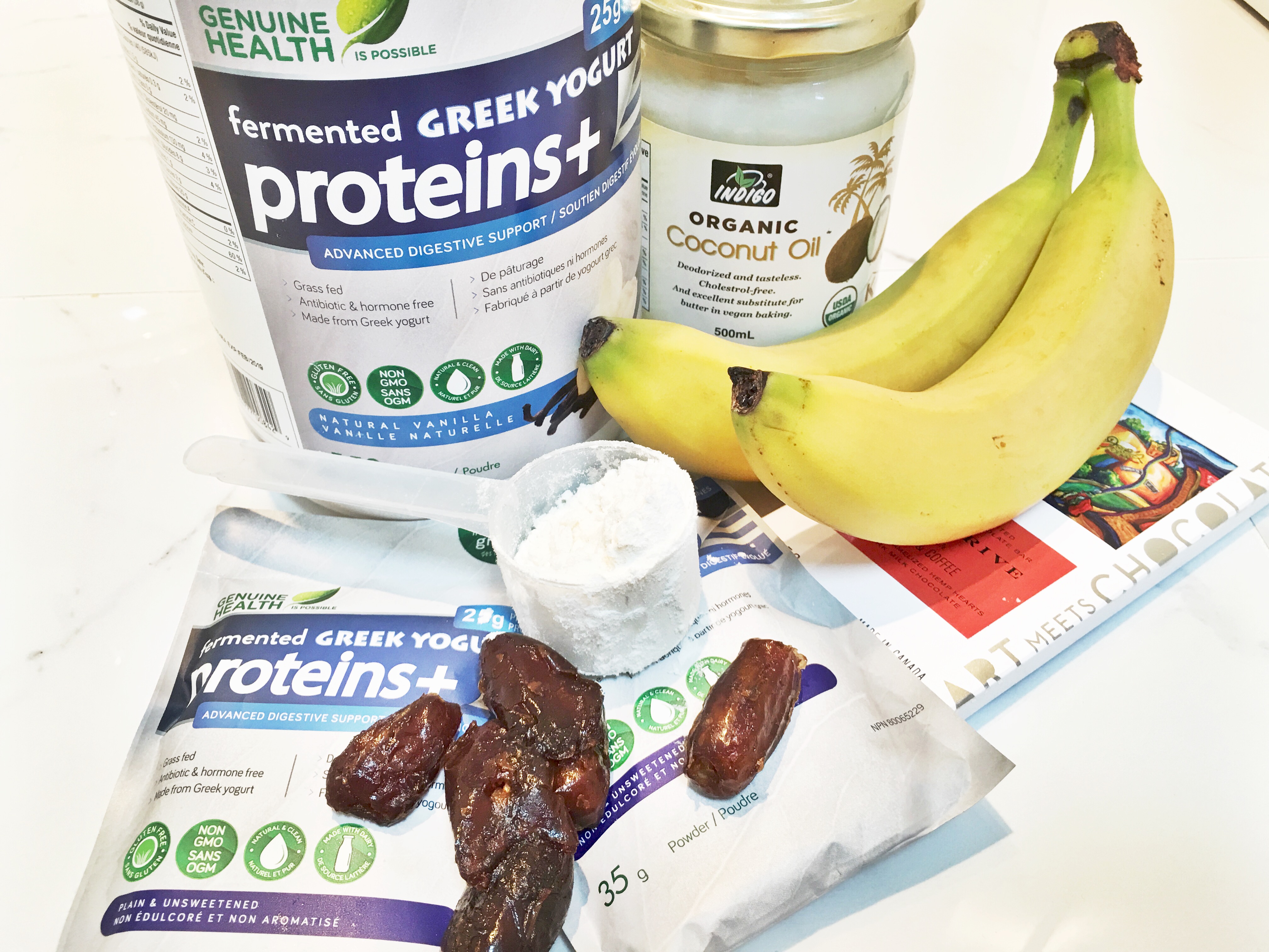 Fermented Greek yogurt proteins+ Bliss Balls Vancouver Health Coach